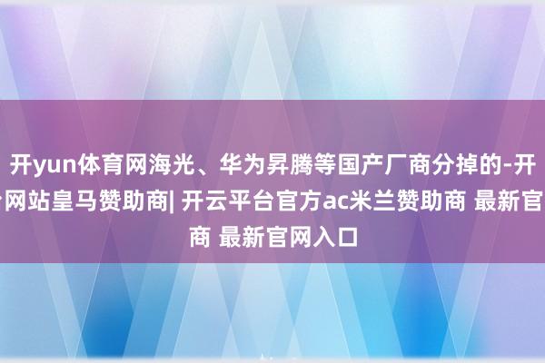 开yun体育网海光、华为昇腾等国产厂商分掉的-开云平台网站皇马赞助商| 开云平台官方ac米兰赞助商 最新官网入口